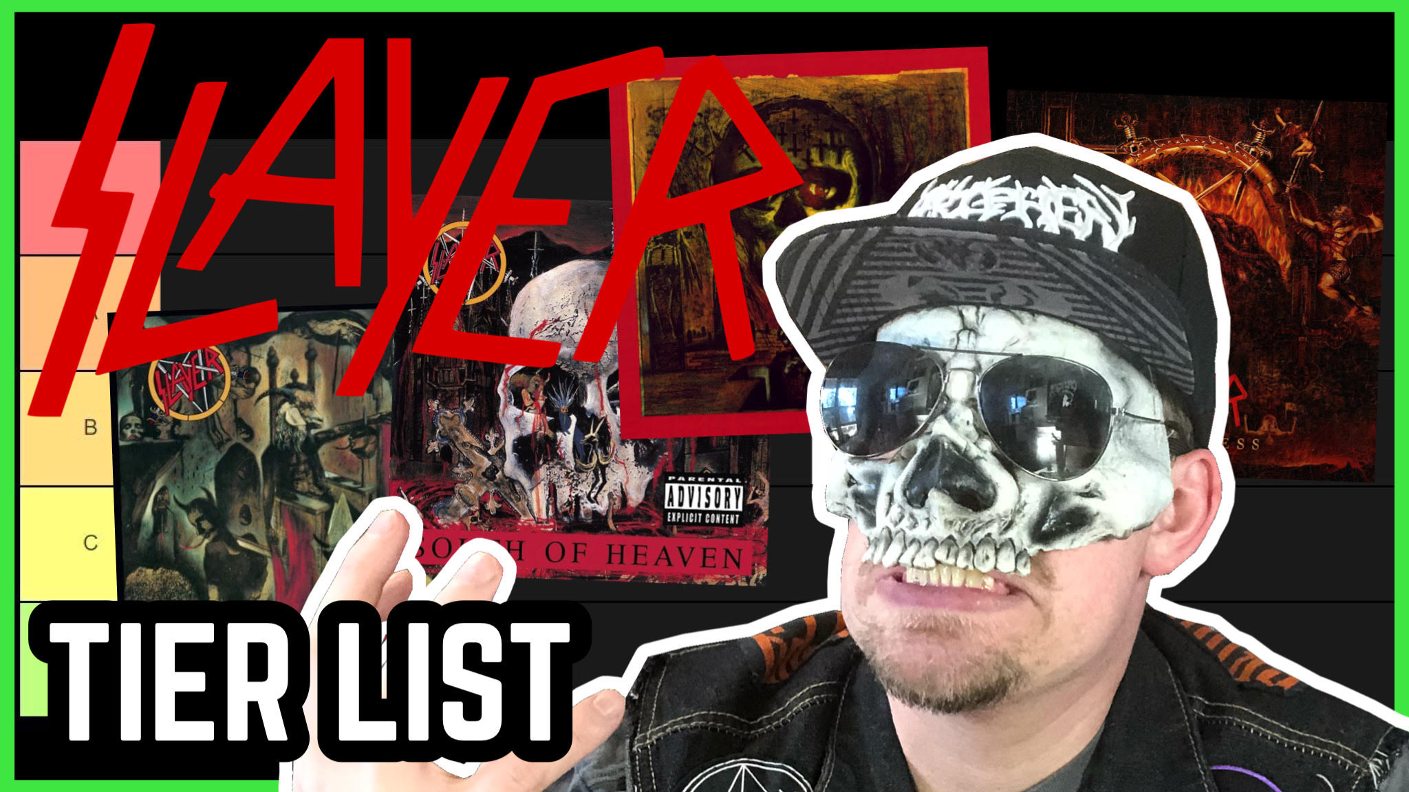 Slayer tier list. Slayer Ranks. Slayer ranking albums.